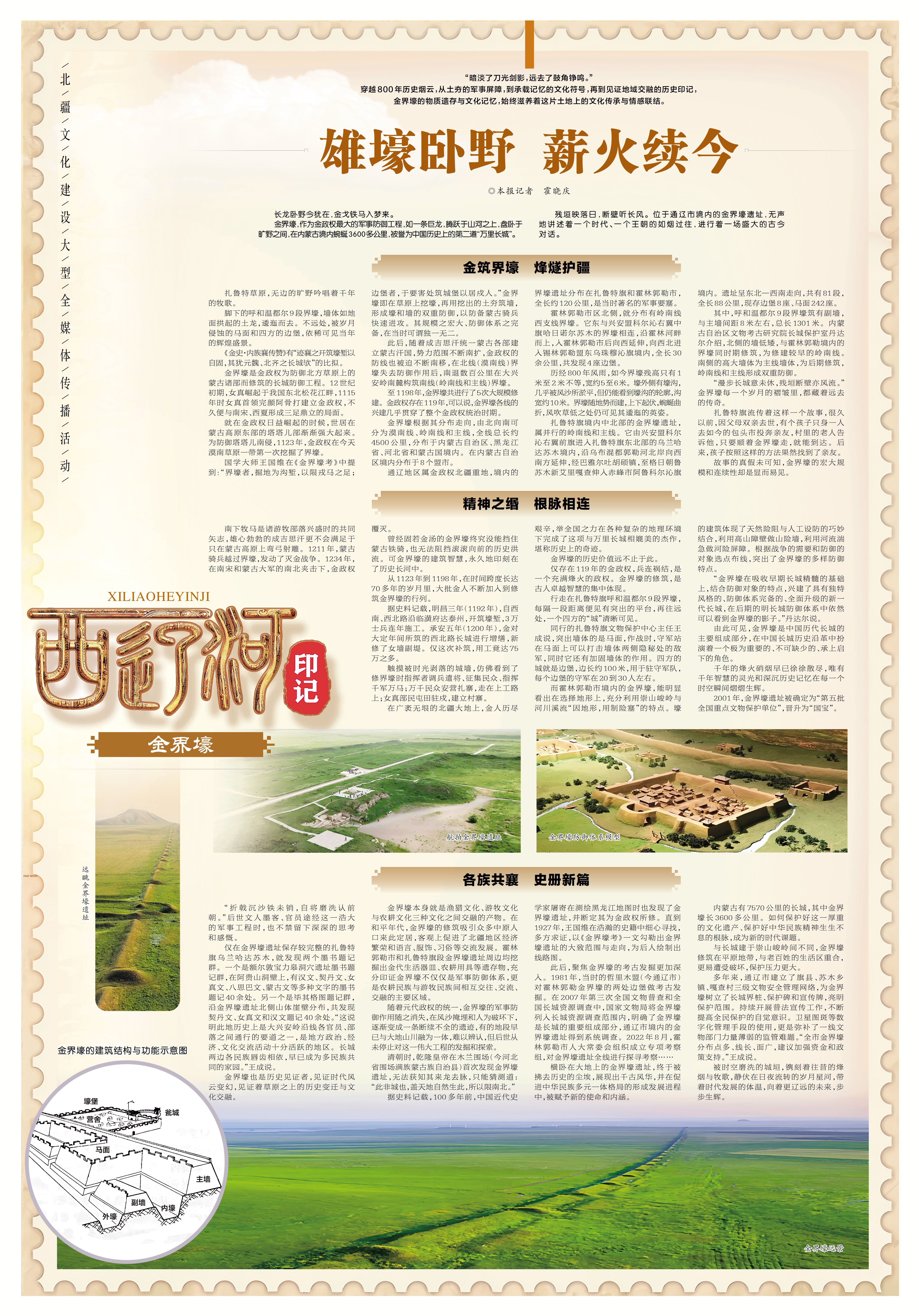 西辽河印记 | 雄壕卧野 薪火续今 西辽河印记 | 雄壕卧野 薪火续今