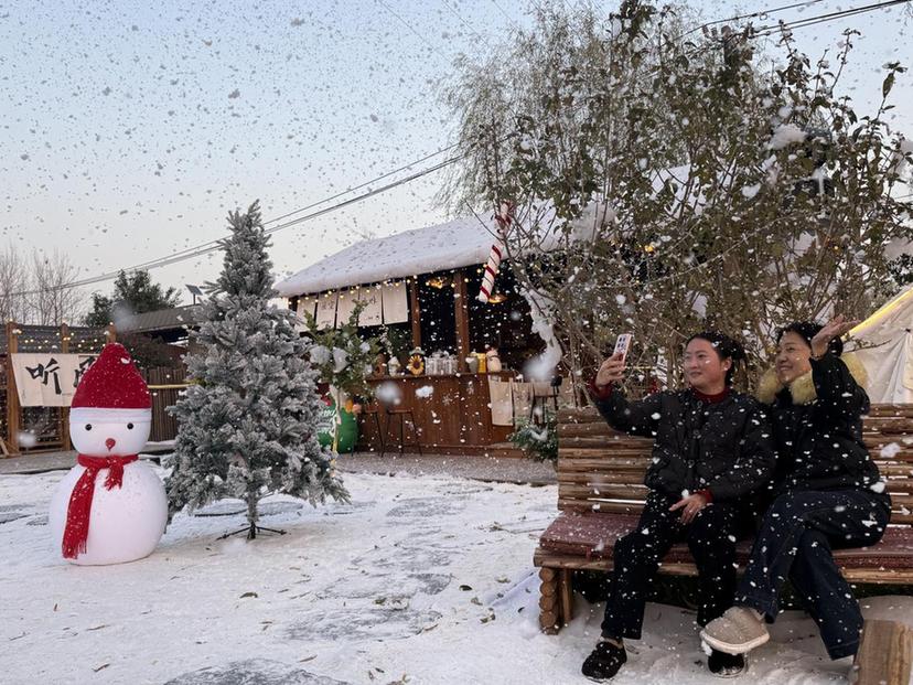 江苏省邗江区瓜洲镇：葵园“借雪景巧生金”带动冬季消费