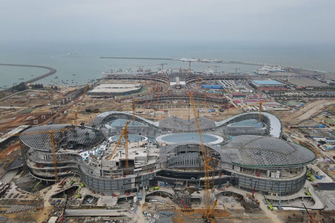 海口国际免税城项目施工忙