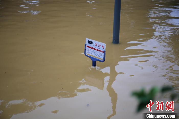 广西柳州遭遇今年以来最大洪水 沿江地段尽数被淹