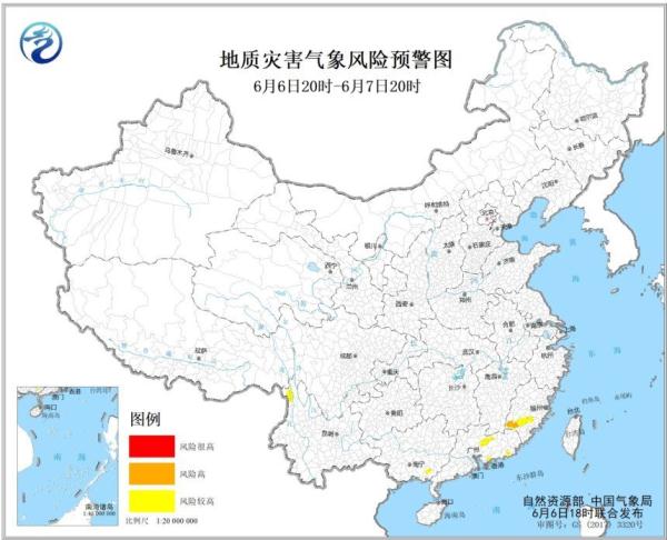 地质灾害预警！福建西南部局地发生地质灾害气象风险高