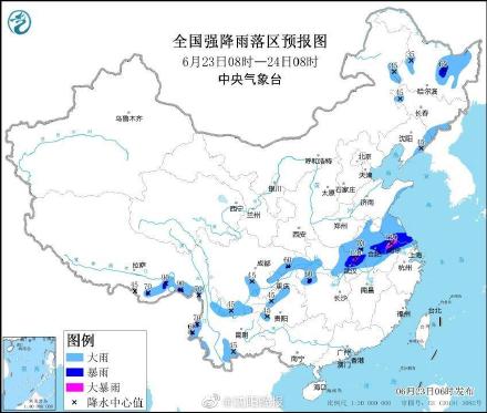 辽宁东部地区有大到暴雨