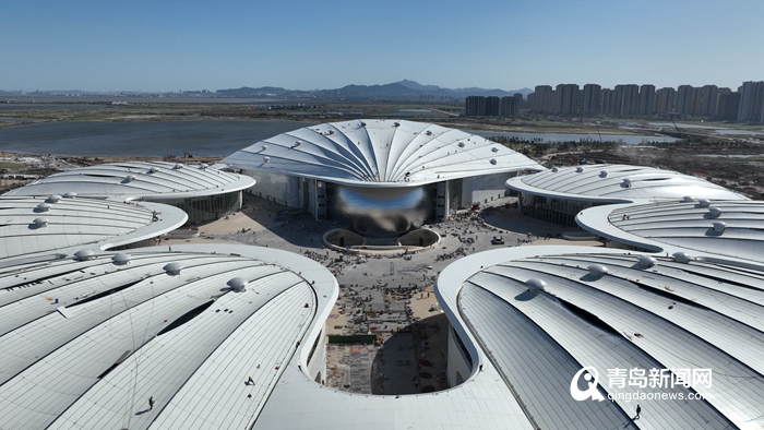青岛“上合之珠”璀璨亮相 本月底启动运营