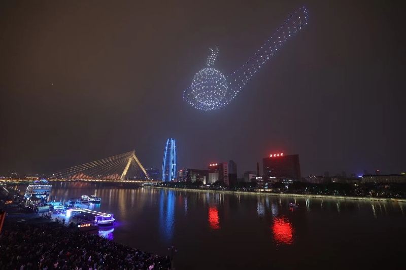 来自宁波夜空的节日祝福，太震撼