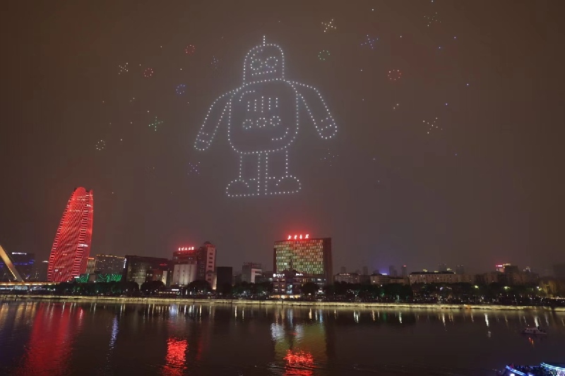 来自宁波夜空的节日祝福，太震撼