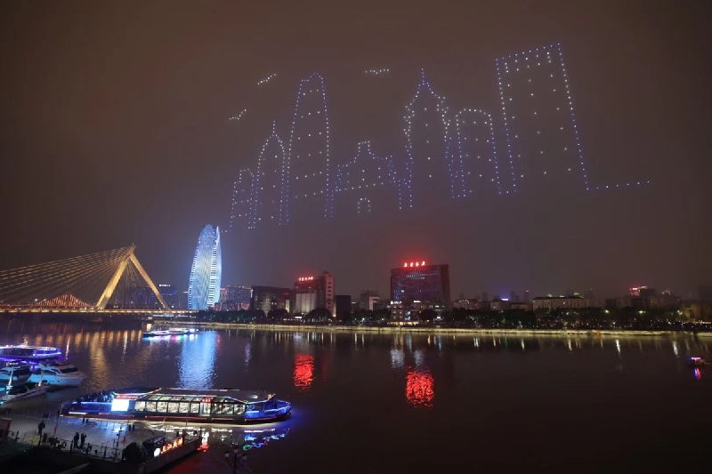 来自宁波夜空的节日祝福，太震撼