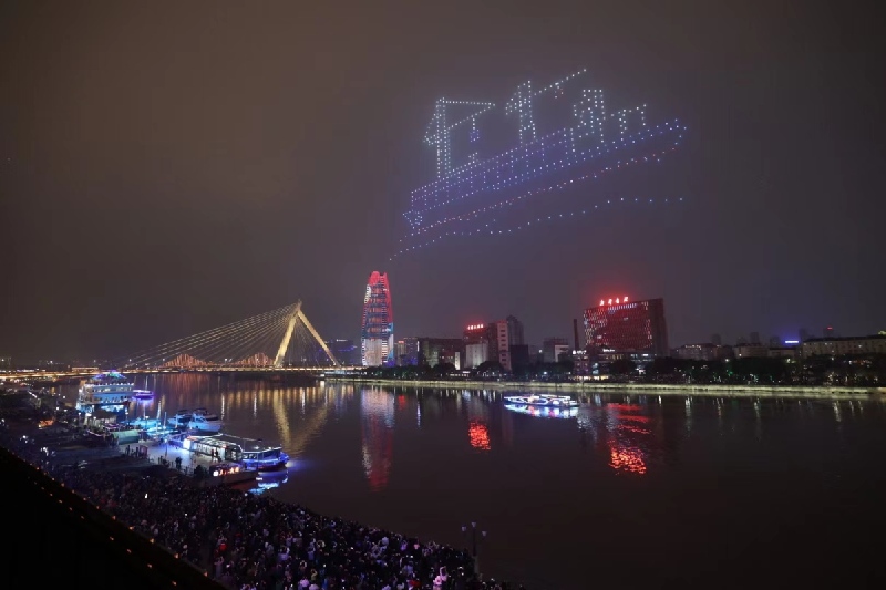 来自宁波夜空的节日祝福，太震撼