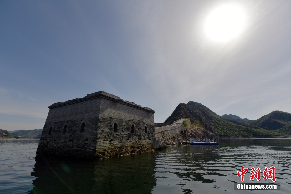 河北宽城：“水下长城”露出水面