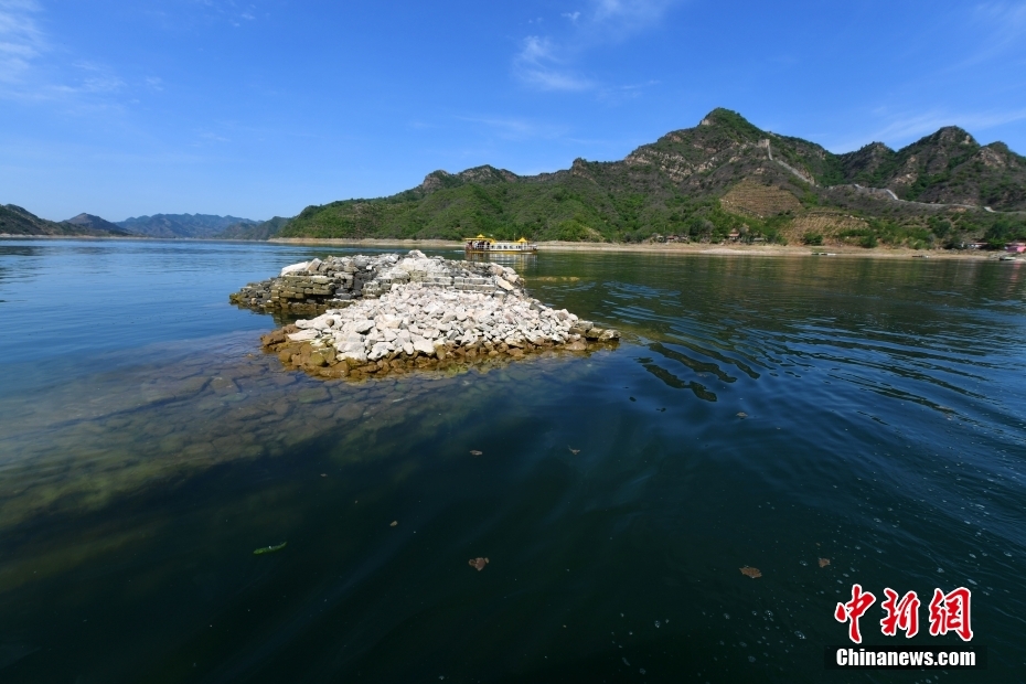 河北宽城：“水下长城”露出水面