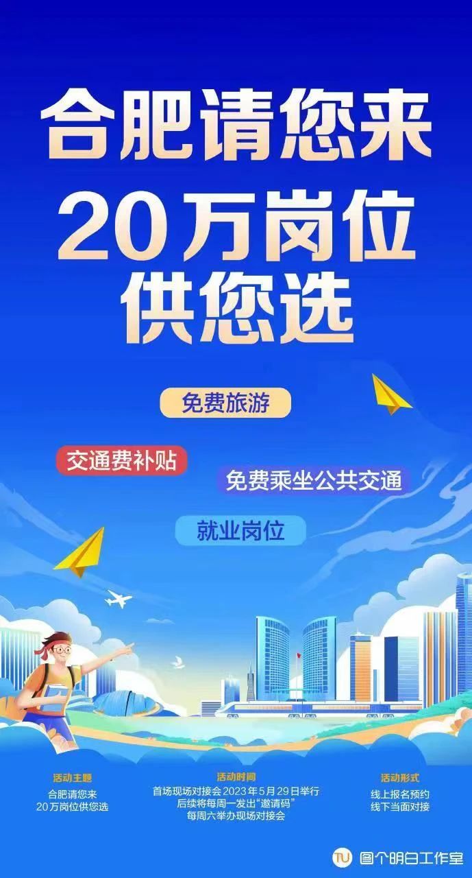 合肥请您来！20万个岗位供您选！