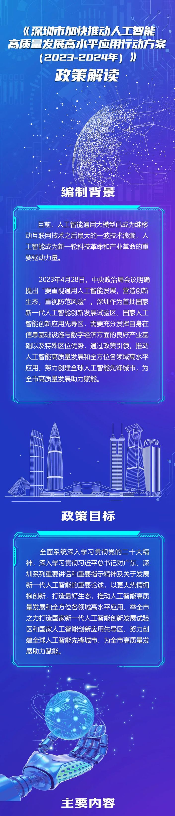 重磅发布！《深圳市加快推动人工智能高质量发展高水平应用行动方案（2023—2024年）》