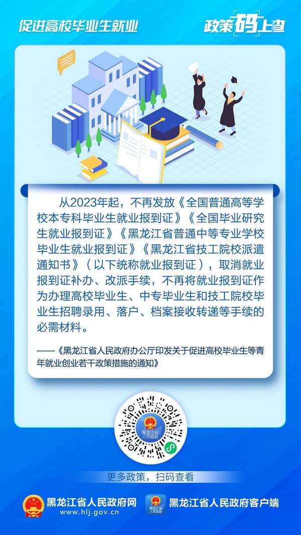 促进高校毕业生就业，黑龙江这些政策“码”上查！