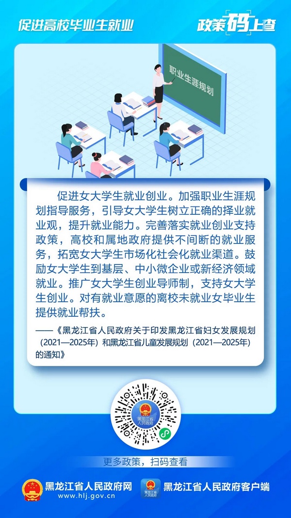 促进高校毕业生就业，黑龙江这些政策“码”上查！