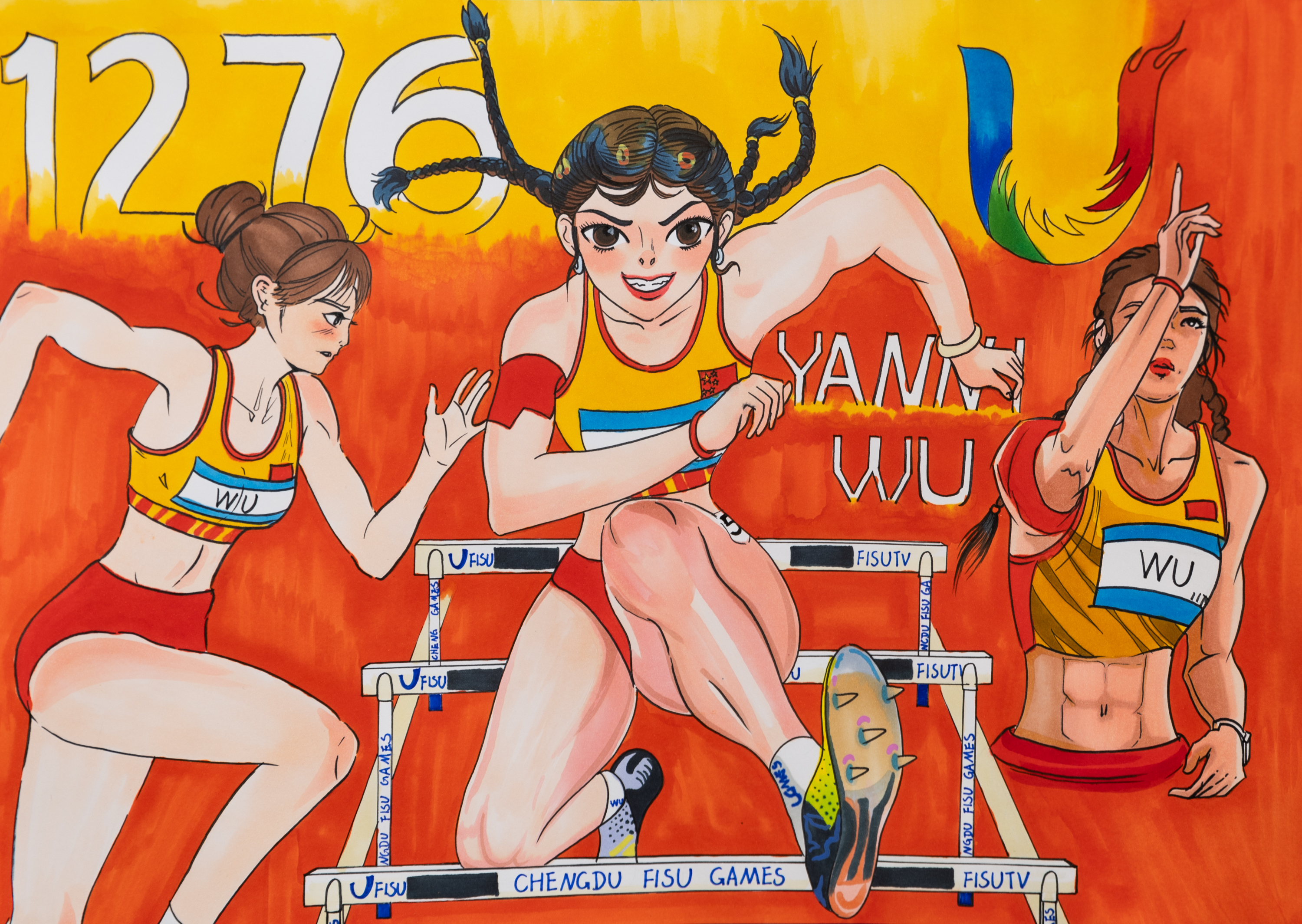 成都的孩子们，“画”给国际大体联最特别的一封信