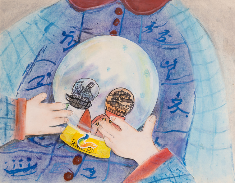成都的孩子们，“画”给国际大体联最特别的一封信