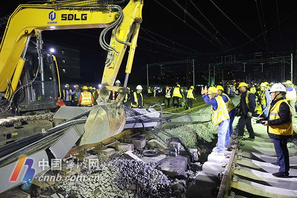 灯火通明！1000余名建设者同时施工