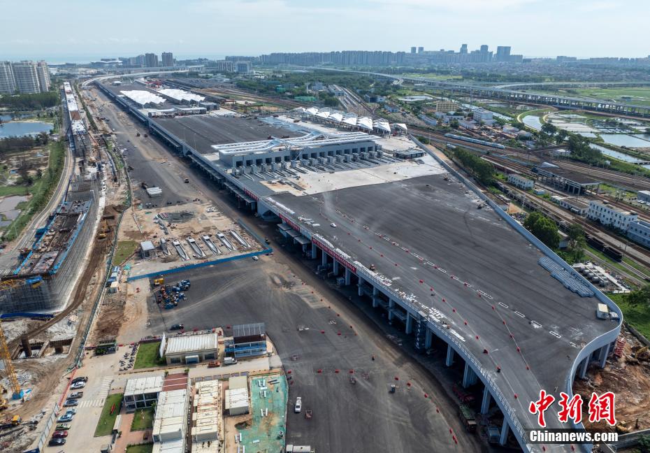 海口新海港和南港“二线口岸”(货运)集中查验场所项目展露真容