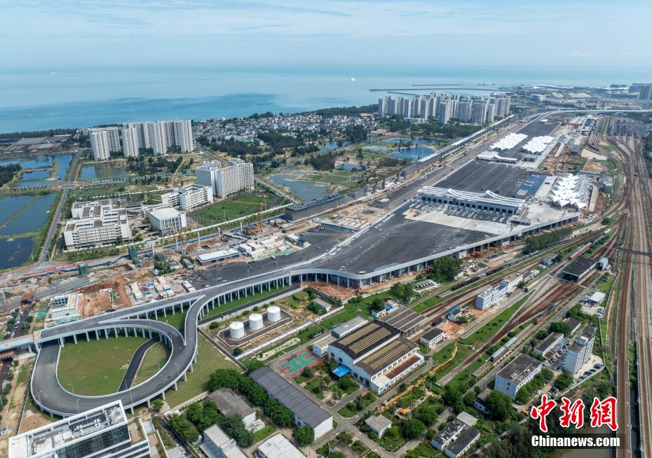 海口新海港和南港“二线口岸”(货运)集中查验场所项目展露真容