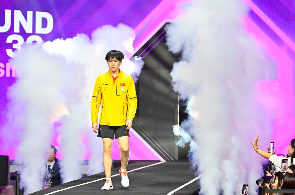 图片新闻|WTT重庆冠军赛 王楚钦3-0战胜阿鲁纳 晋级下一轮