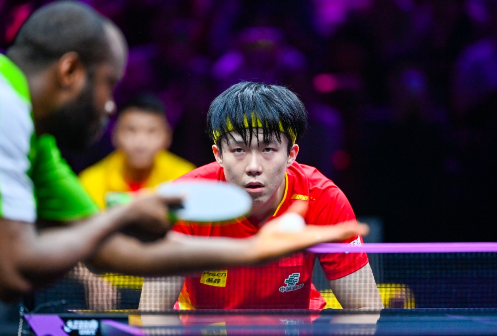 图片新闻|WTT重庆冠军赛 王楚钦3-0战胜阿鲁纳 晋级下一轮