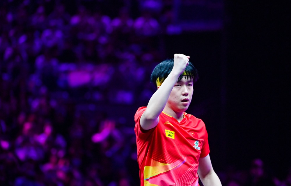 图片新闻|WTT重庆冠军赛 王楚钦3-0战胜阿鲁纳 晋级下一轮