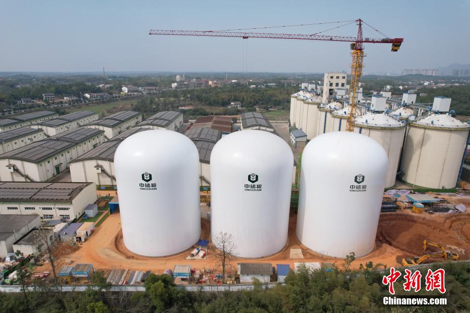 中国首批9000吨级气膜粮仓亮相湖南