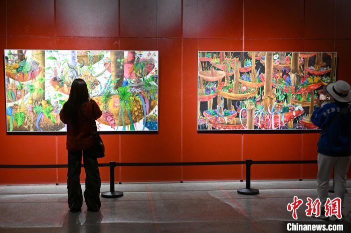 “西部地区民族题材壁画创作人才培训项目”结业展亮相昆明