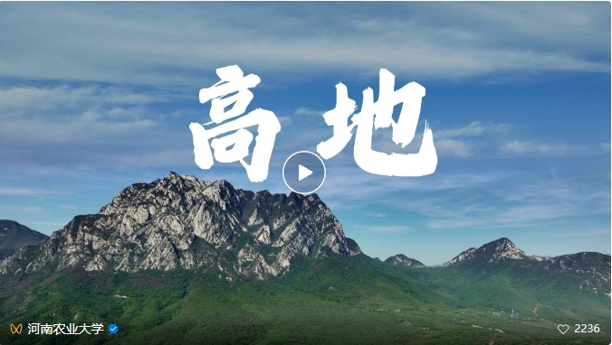 重磅来袭！河南农业大学2025年招生宣传片《高地》全网发布！