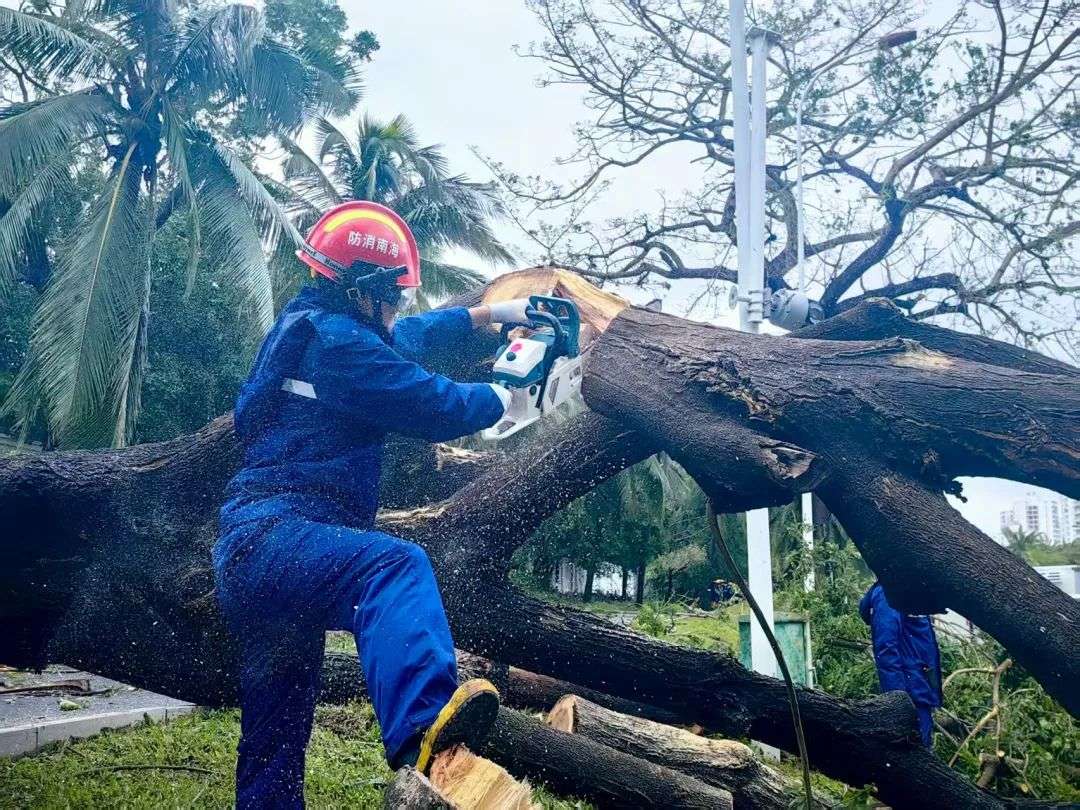 海口紧急驰援三亚开展台风“剑鱼”灾后恢复工作