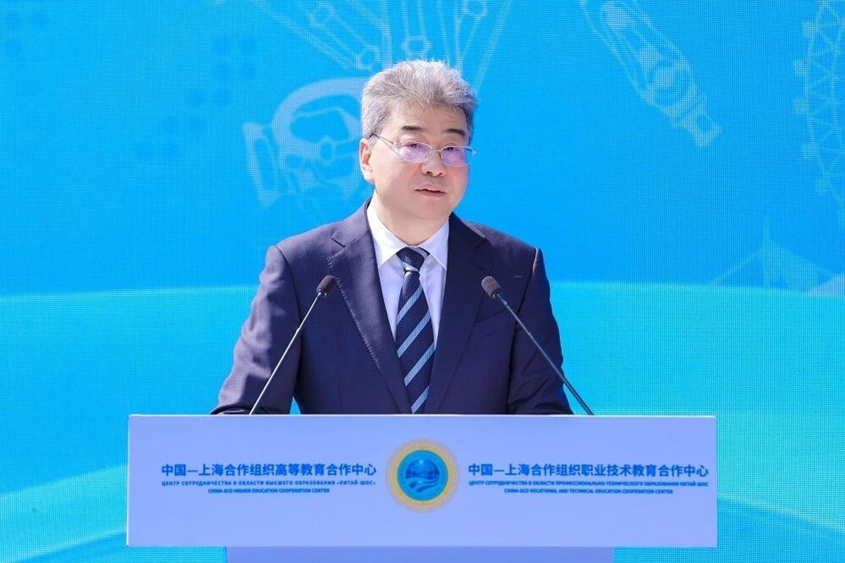 中国—上海合作组织高等教育合作中心挂牌仪式举行 中国—上海合作组织高等教育合作中心挂牌仪式举行