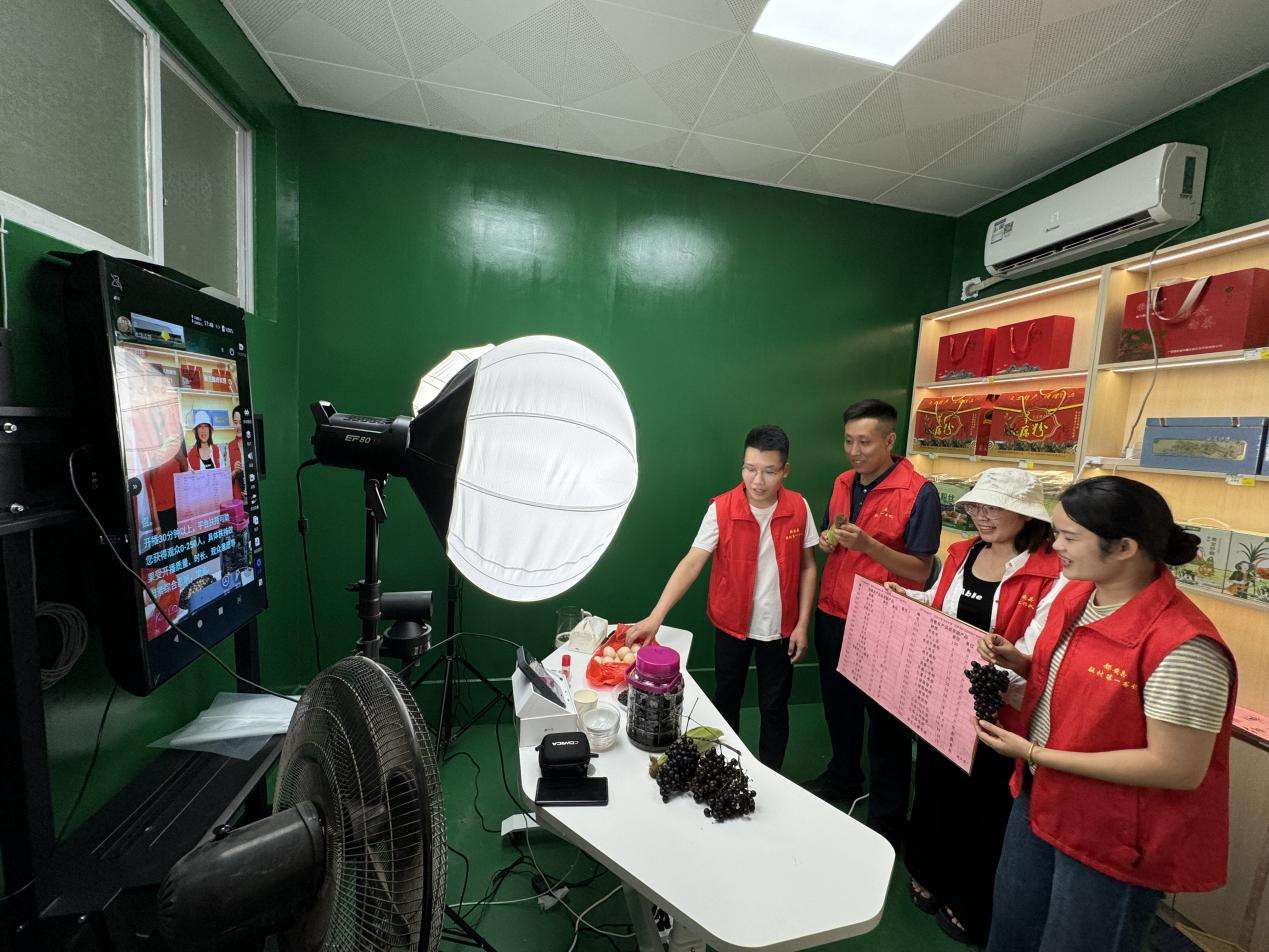 广西建院驻村干部直播带货效果好