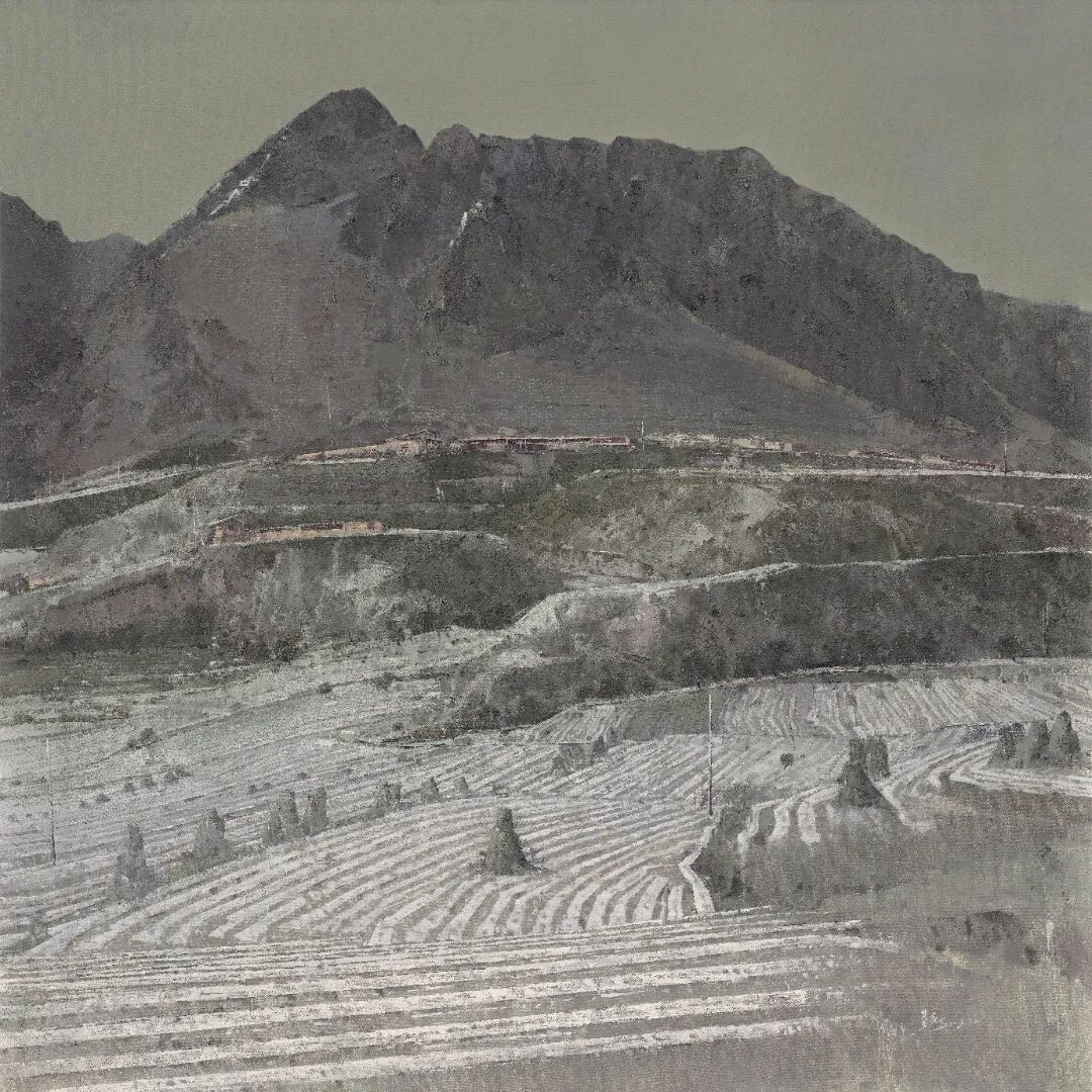 董亮，李思俊《山海情·携手圆梦》150x150cm 布面油画 2024年.jpg
