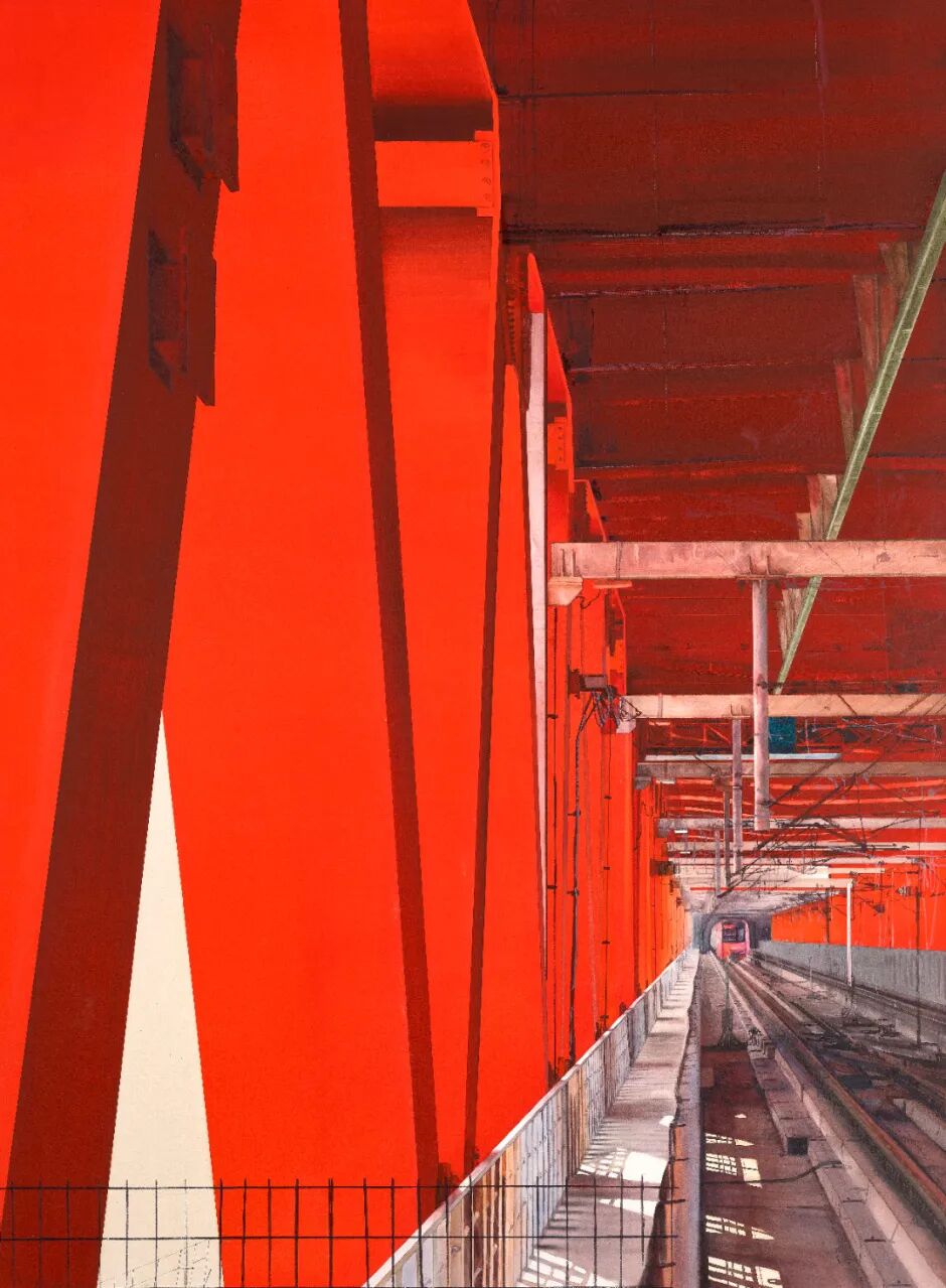 吕杰《赤脊》 151x111cm 水彩 2025年.jpg