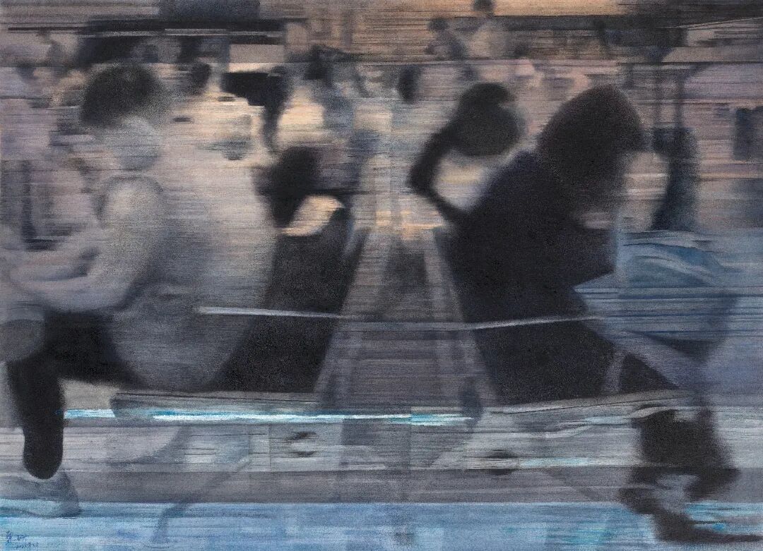 栗珊《归途有风1》105x76cm 水彩 2025年.jpg