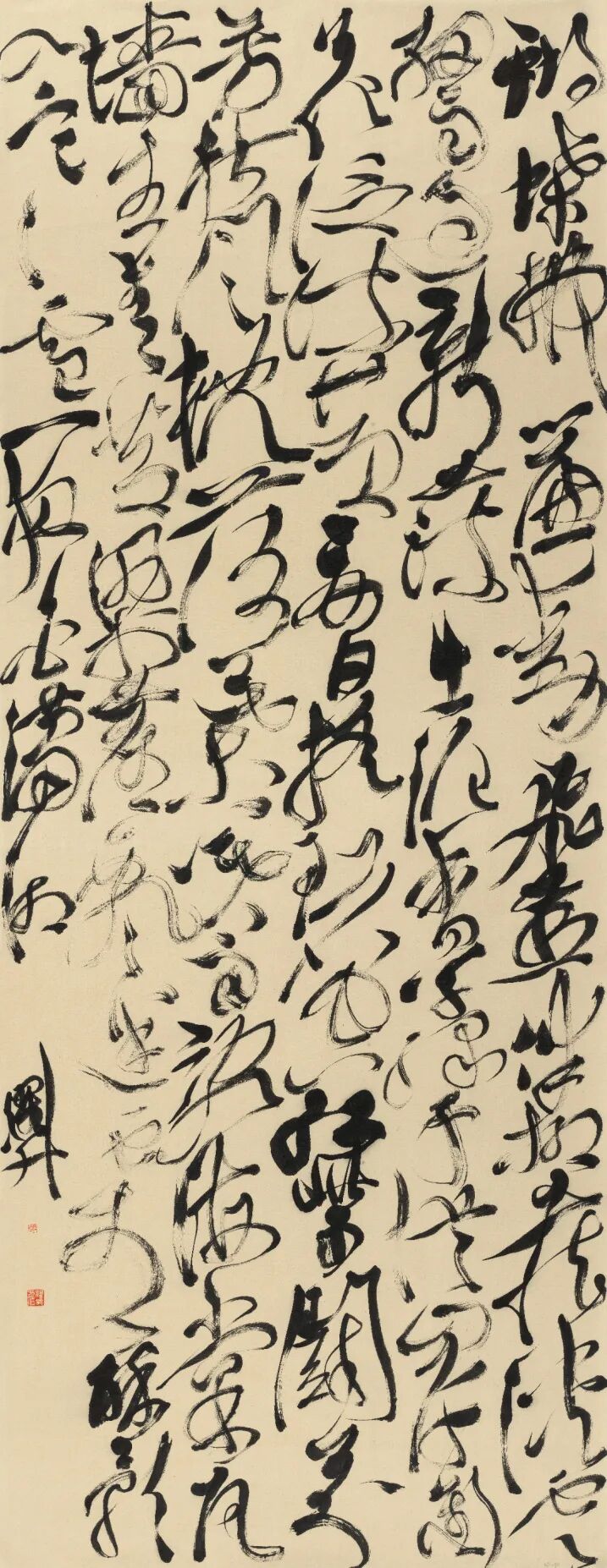 张耀升 书法 《自作古风一首》181x70cm.jpg