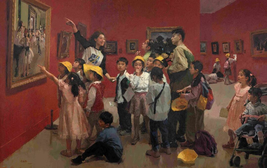 方经纬 《以美育心》油画 220x350cm 2025年.jpg