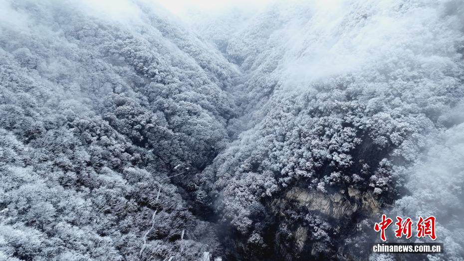 秦岭迎初雪 银装素裹美不胜收