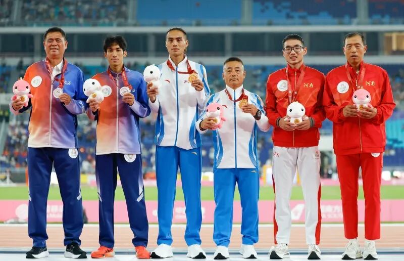 广西名将刘德助获田径项目男子800米亚军。主办方供图