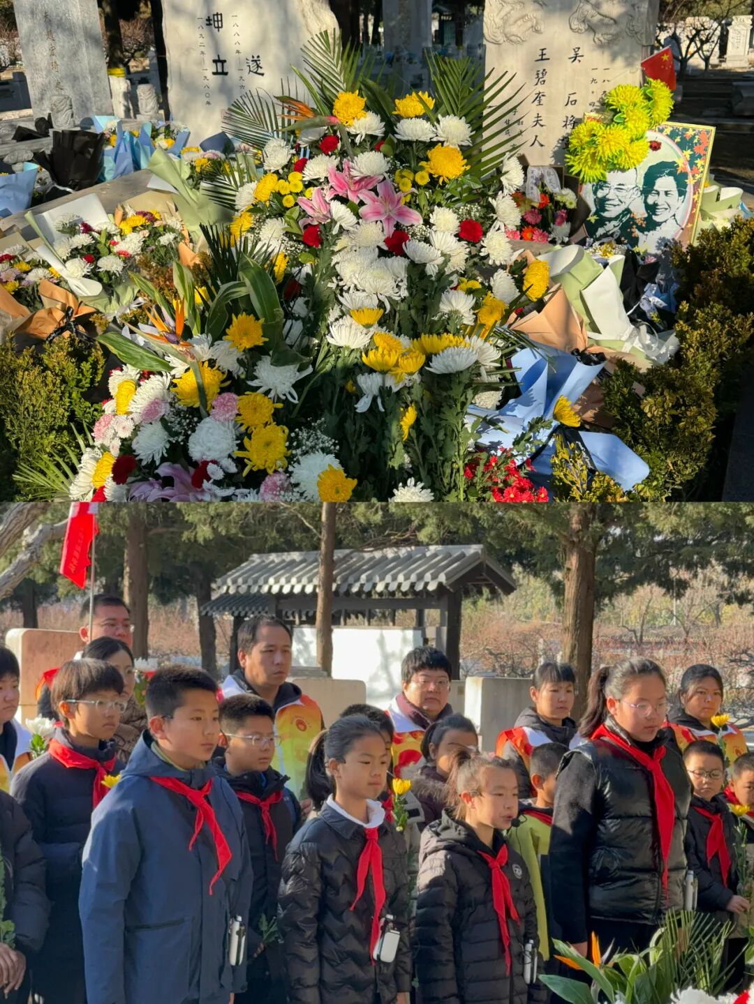 英雄诞辰日，沉默荣耀焕新光——小小宣讲员无名英雄广场寄哀思