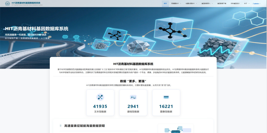 我国首个交通基础设施沥青基材料基因数据库发布 我国首个交通基础设施沥青基材料基因数据库发布