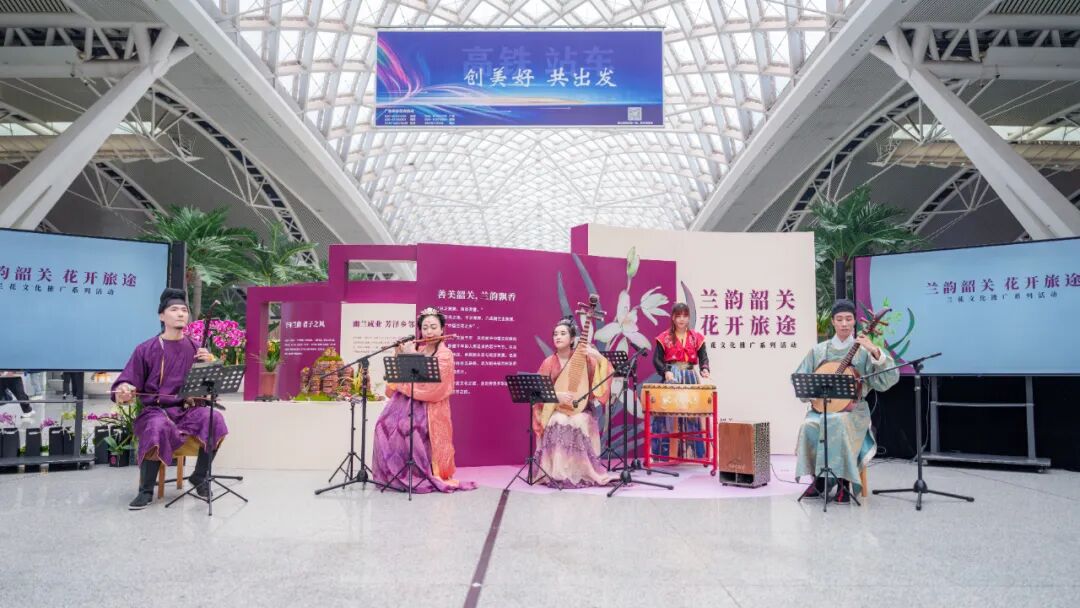 存在感太强!韶关把整个“兰花世界”搬进广州南站