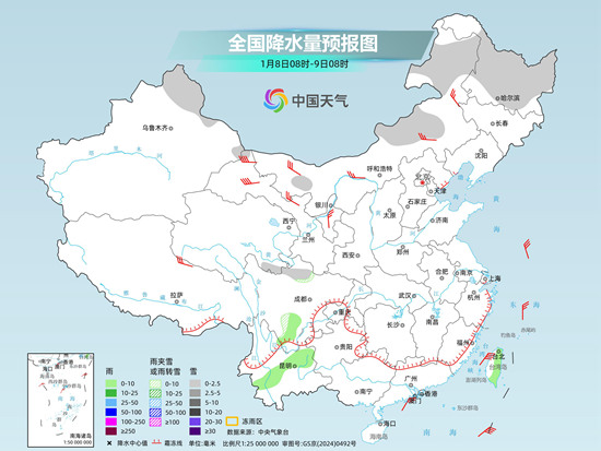 我国大部地区雨雪稀少 江南华南等地昼夜温差大