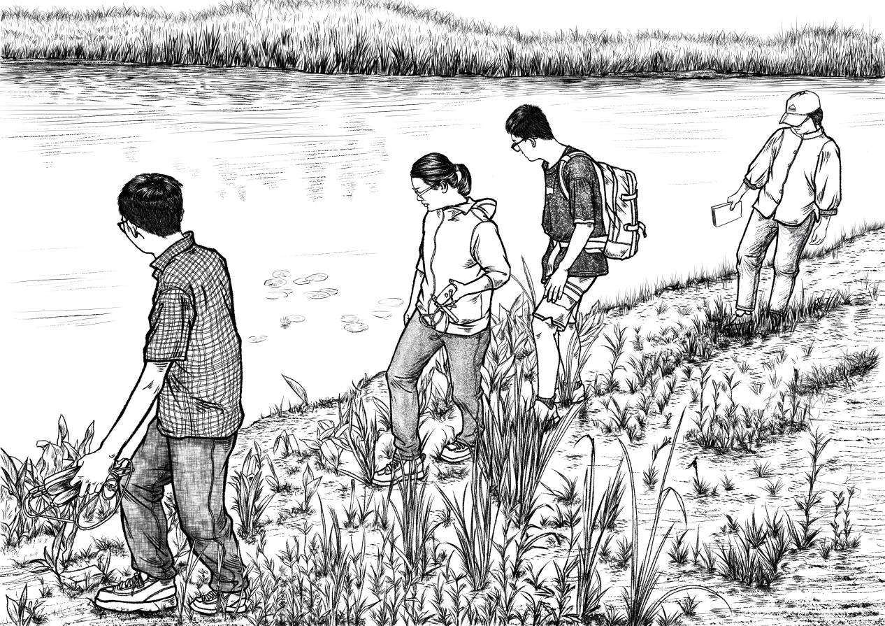 中国地质大学（武汉）师生创作《石首生态修复记》呈现美丽之变