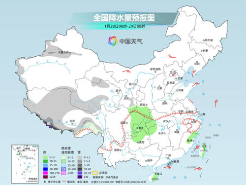 本周中东部气温起伏明显 今明天雨雪范围缩减西藏新疆降雪增强