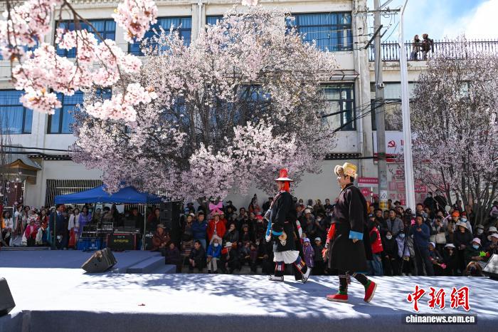 西藏拉萨:纪念西藏民主改革67周年 扎细街道上演传统文化服饰盛宴