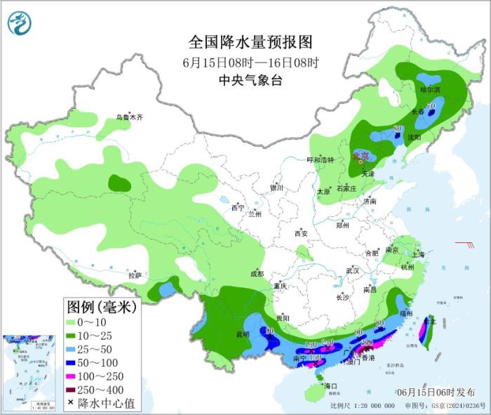 广东广西等地仍有强降雨 东北华北等地多雷阵雨