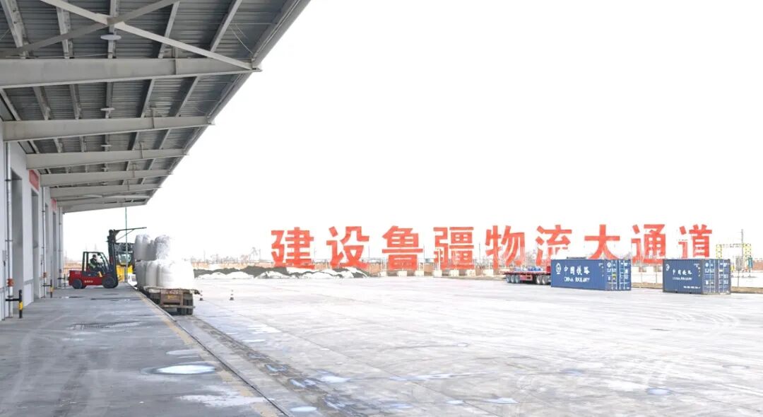 数智赋能!十二师物流“跑”得更快更精准 园区内集装箱堆积如山。摄影 冯晓玲 (8).jpg
