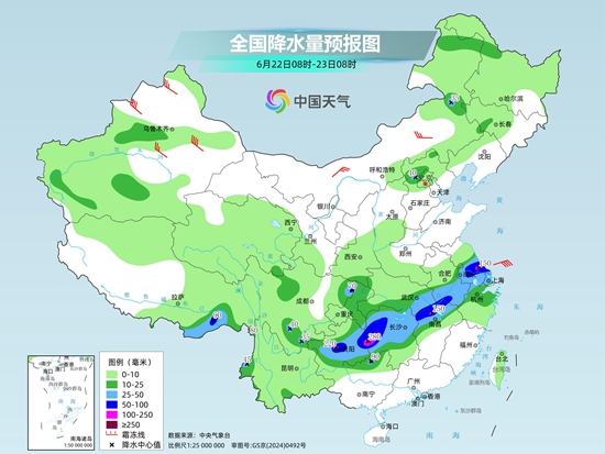 长江中下游仍为降雨核心区局地有大暴雨 华南等地将现成片高温