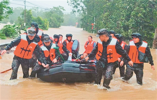 广西沿海出现特大暴雨