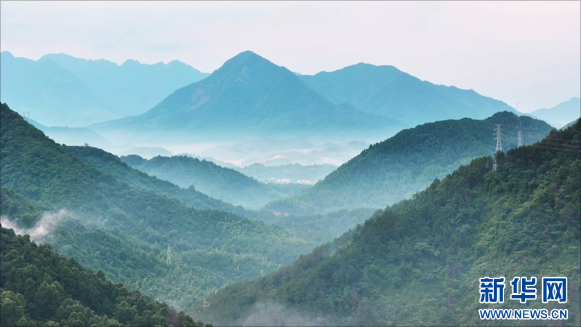 安徽旌德：绿波荡漾映天光 梯田层叠绘山乡